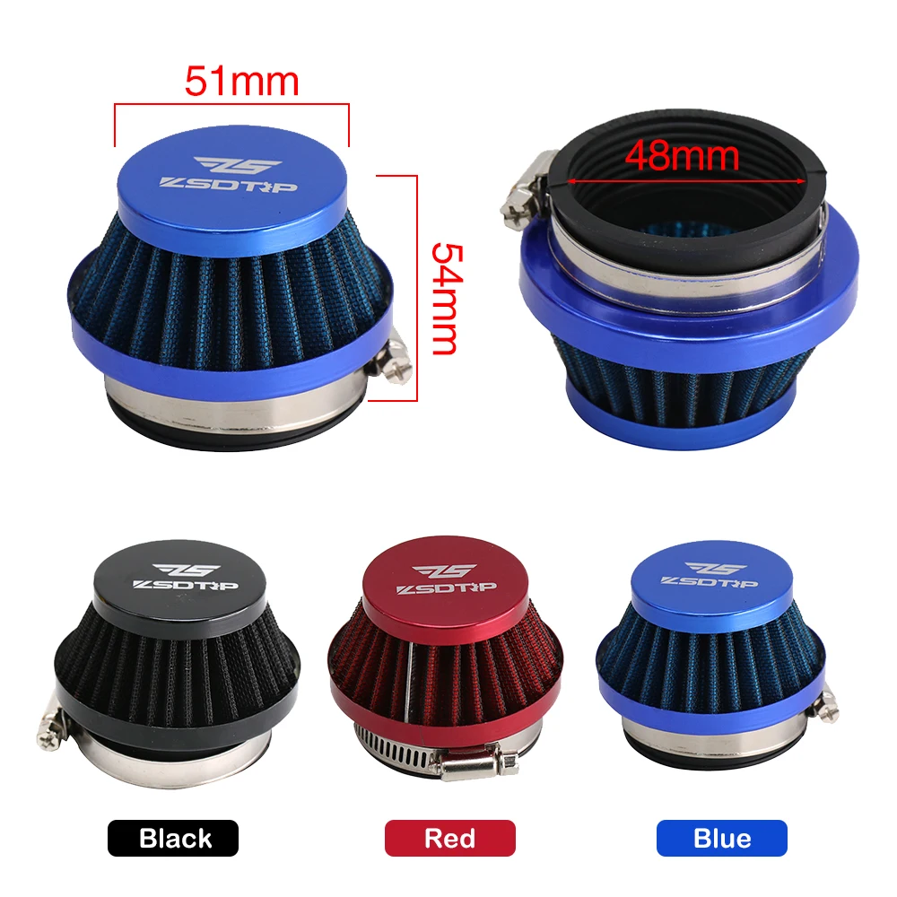 Zs 32 35 38 42 45 48 55mm 60mm çelik hava filtresi 2 zamanlı motor için PWK 21/24/26/28/30mm PE28 PE30 karbüratör ATV UTV Quad