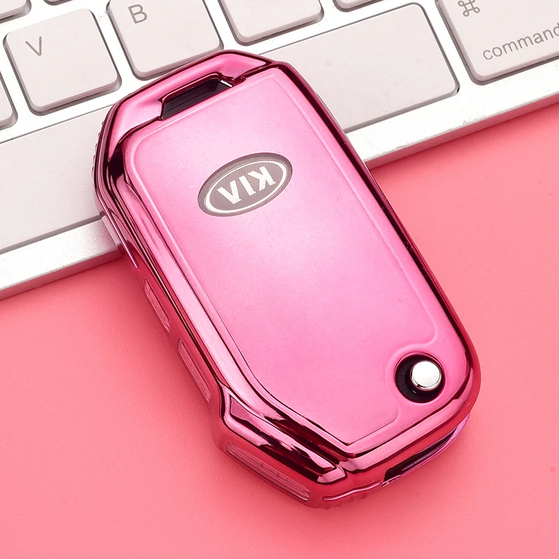Soft TPU Car Remote Key Case Cover Protective Shell Fob For KIA Sportage R GT Stinger GT Sorento Ceed CD Cerato Forte 2018 2019
