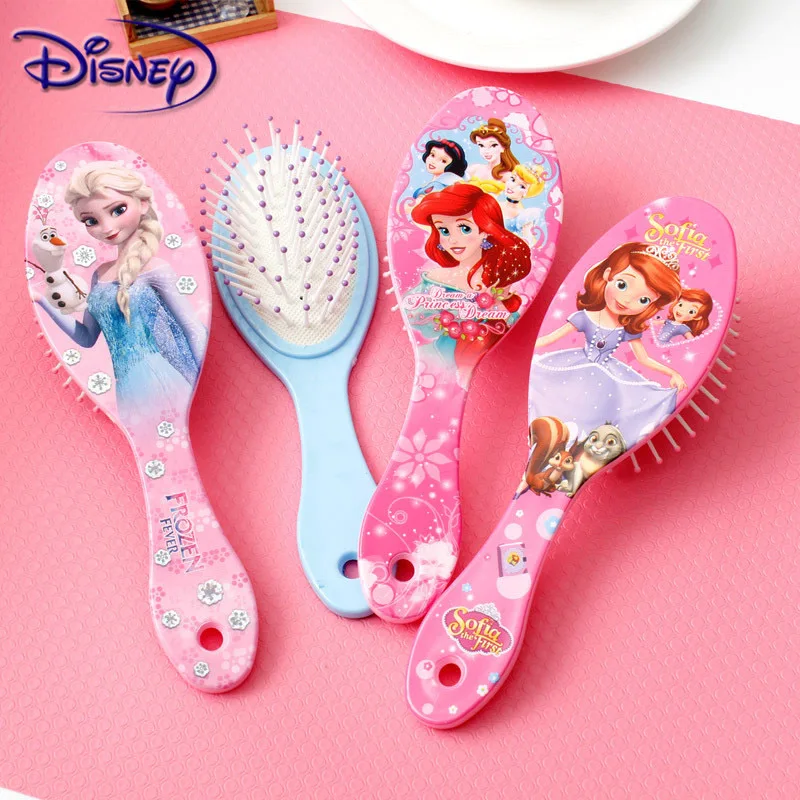 Princess Minnie Frozen Comb Cartoon Cute Beauty fashion toys spazzola per capelli ricci pettini pettine antistatico Disney