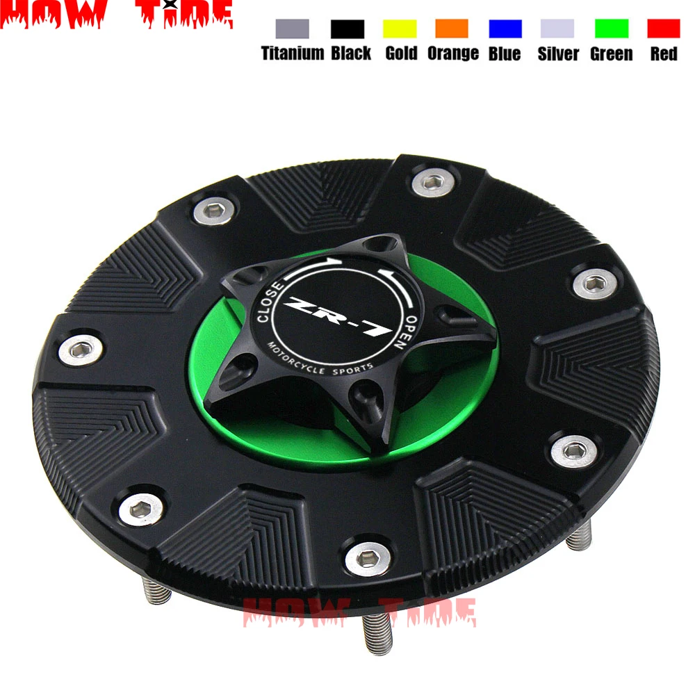 

ZX-7R Gas Fuel Tank Cover for Kawasaki ZX7R/ZX7RR All Years Motorcycle Accessories CNC Aluminum Oil Cap Motorbike