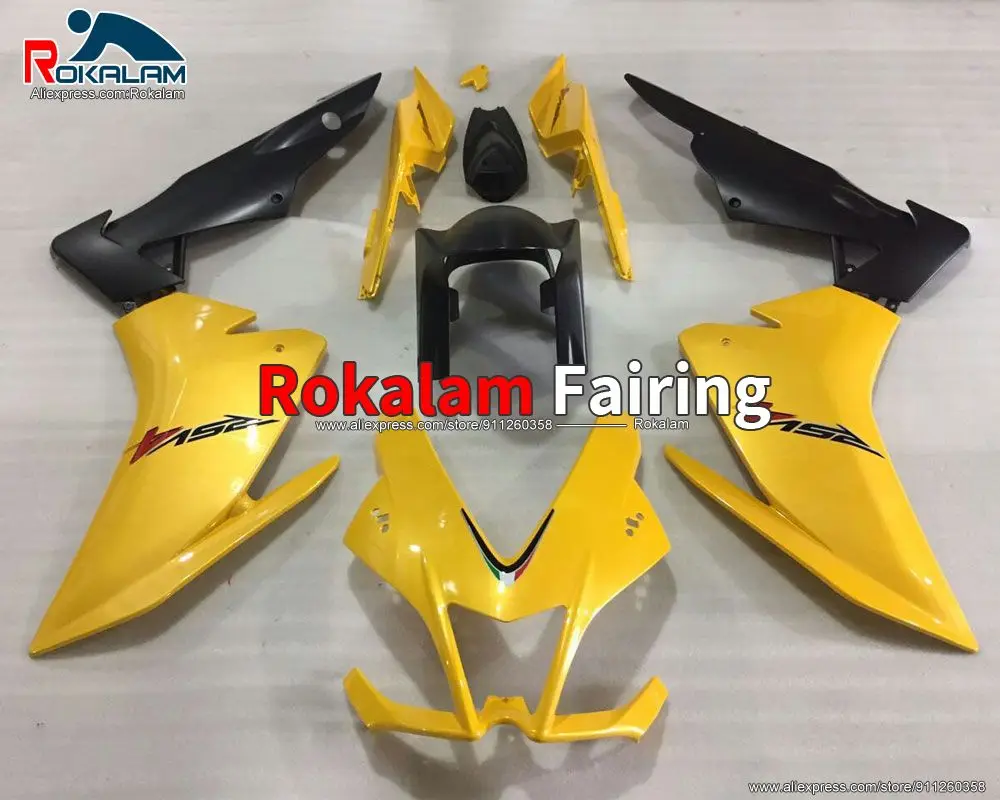 

Motorbike Covers For Aprilia RSV4 1000 2009-2015 Years RS-V4 09-15 Motorcycle Yellow Black Fairing Kit (Injection Molding)