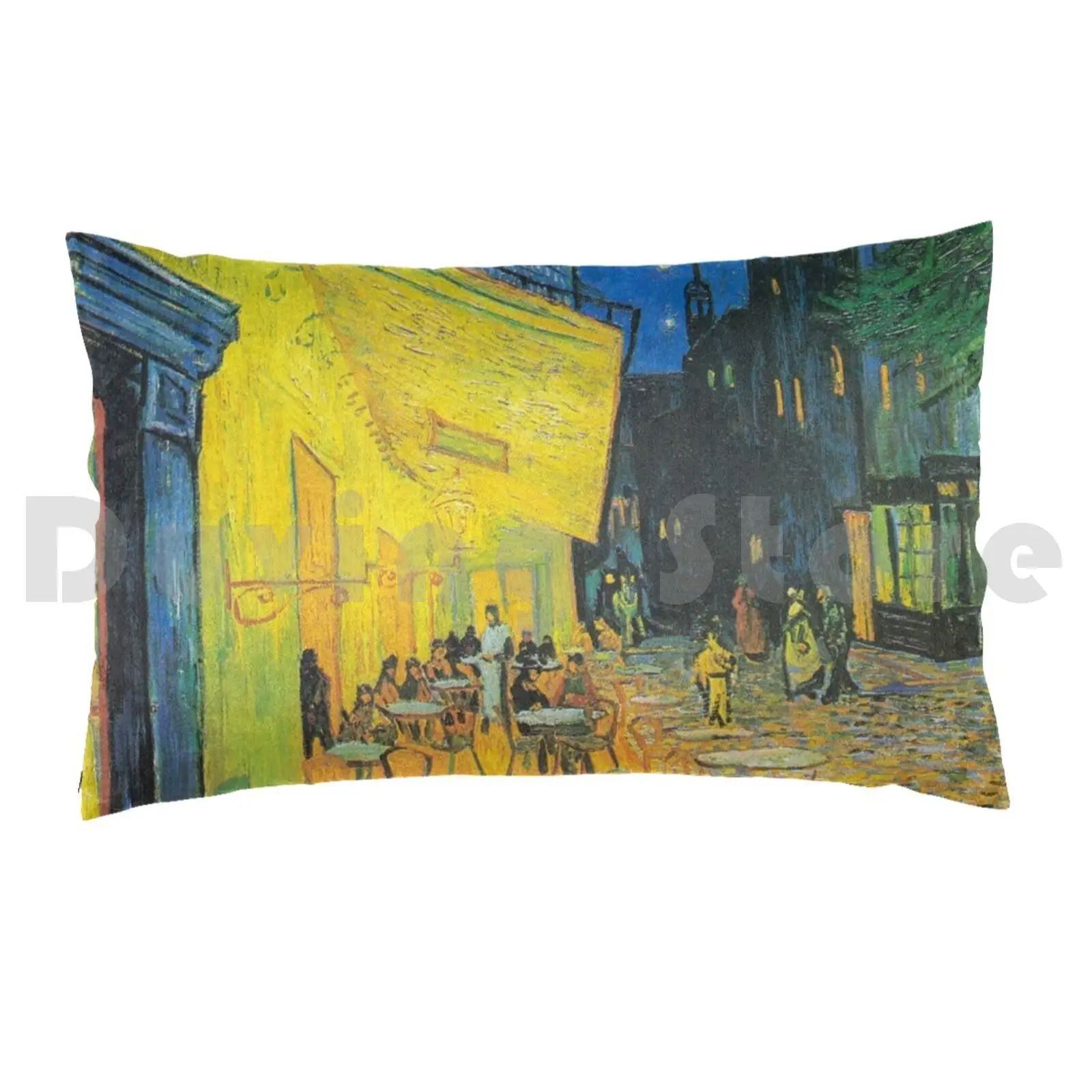 Café Terrace At Night. The Cafe Terrace On The Place Du Forum. Coffeehouse , In The Evening. Pillow Case DIY 50*70