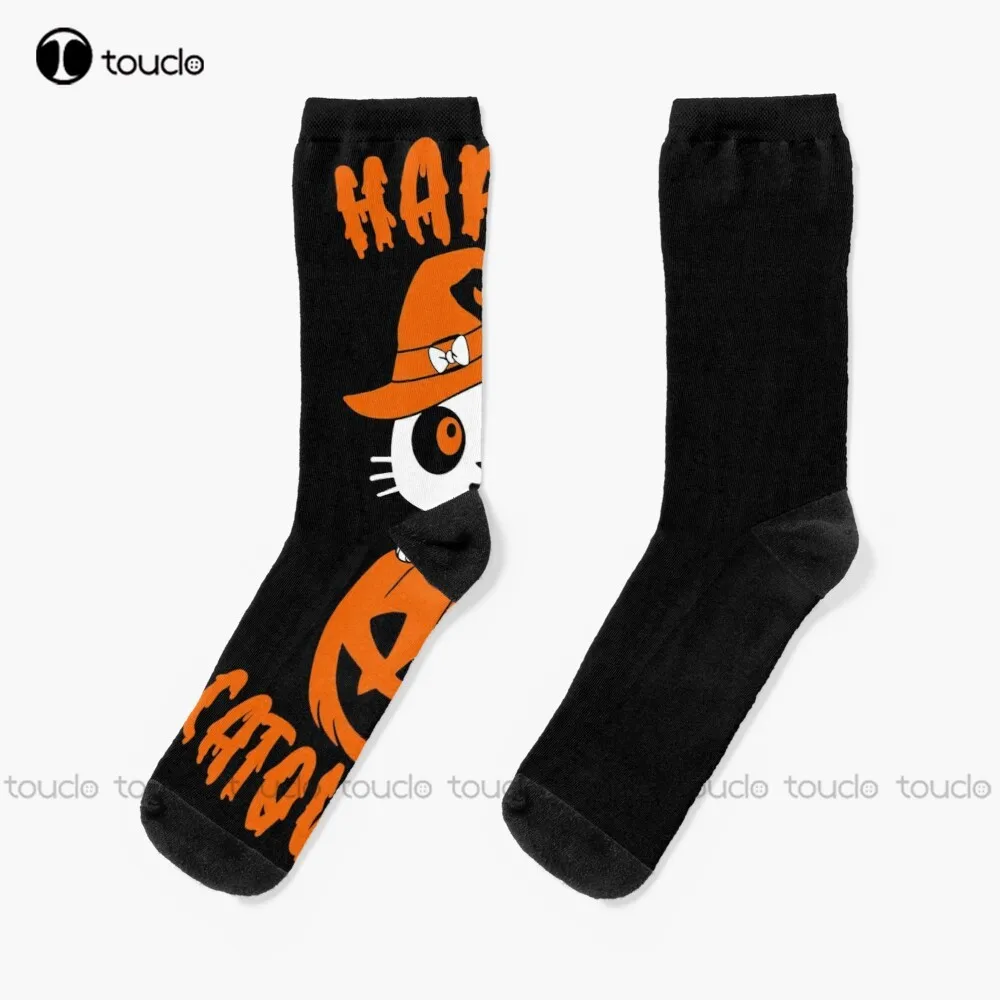 

Catoween 2021 Halloween Socks Custom Men Socks Personalized Custom Unisex Adult Teen Youth Socks Halloween Christmas Gift