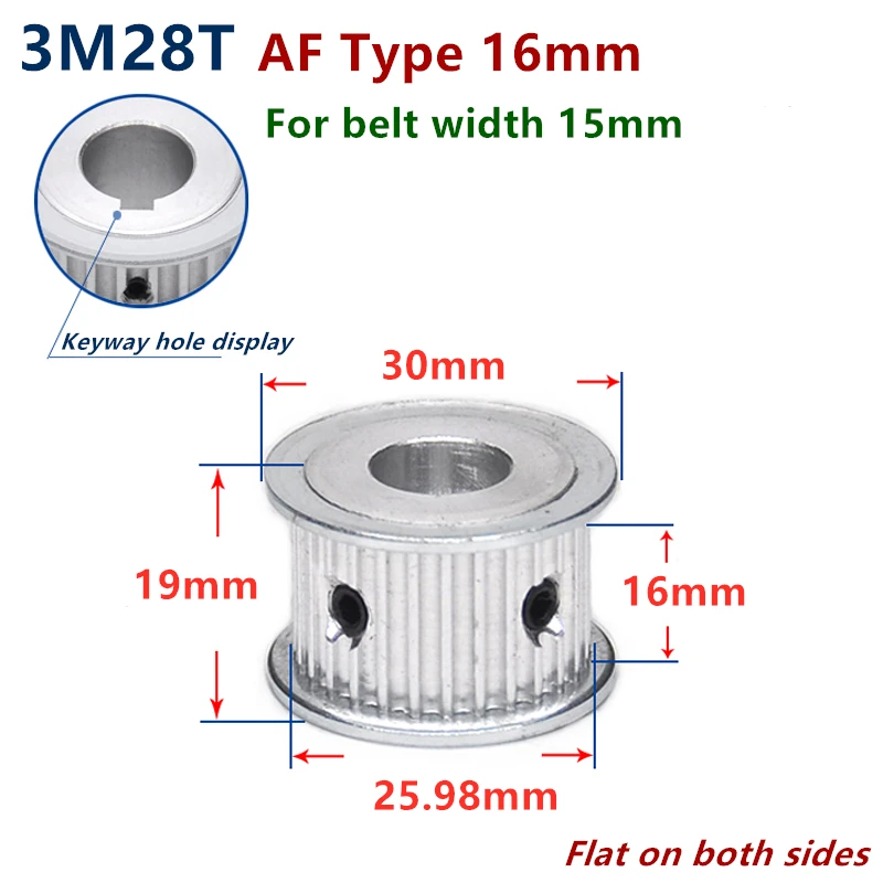 

Arc 28 Teeth HTD 3M Timing Pulley Bore 5-15mm for Width 15mm 3M Synchronous Belt HTD3M pulley gear wheel 28T 28Teeth