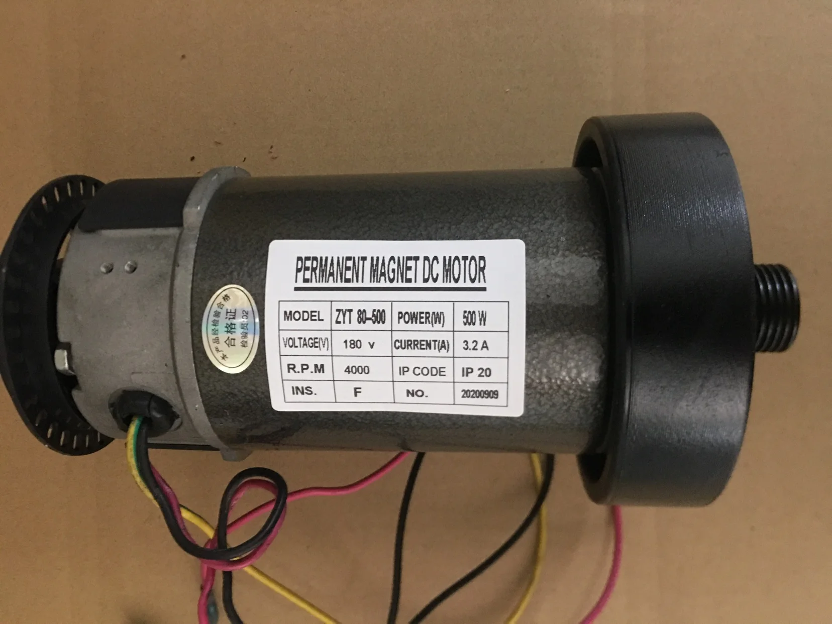 Motor Magnético Permanente para Esteira Motor com 500w 180v 4000 a Rpm