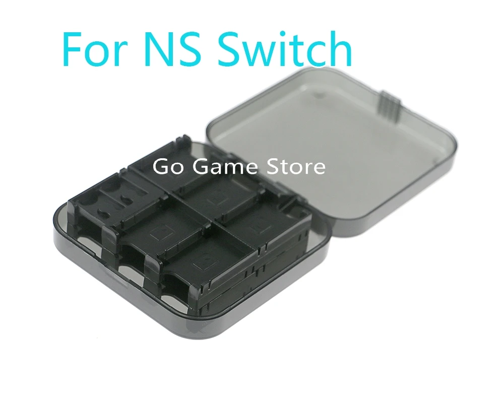 

10pcs for Nintend Switch NS Switch Game Cards 24 in 1 Game Card Clear Black Storage Box Game Card Case Cards Holder