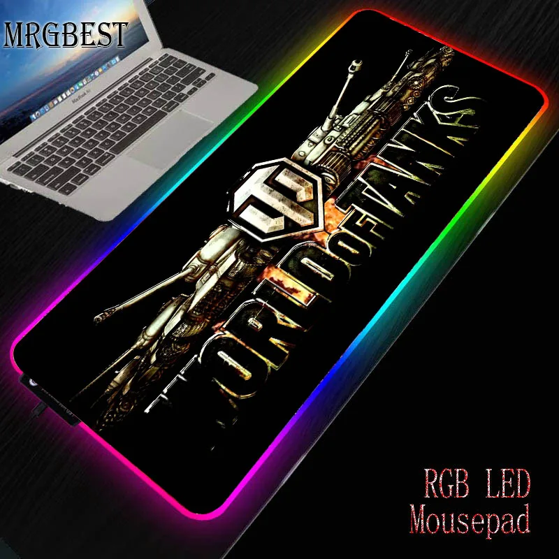 

MRGBEST Game Player Rantopad Black Lockedge Large RGB Custom Backlit Mechanical Gaming Keyboard Mouse Pad DOTA2 Tank World CS