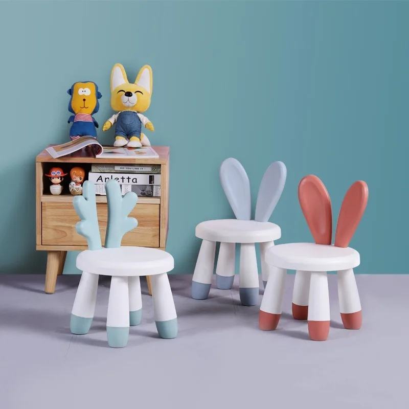 Chair Children Stool Footboard Indoor furniture Children\'s Stool Toy Sofa Stool Children Chair Cute Pet Rabbit Chair