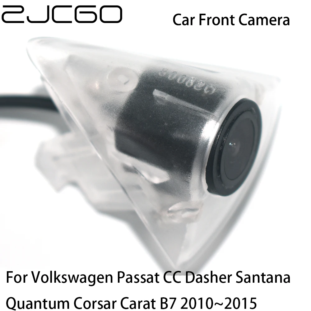 

ZJCGO CCD HD Car Front View Parking LOGO Camera Positive Image for Volkswagen Passat CC Dasher Santana Quantum Corsar Carat B7