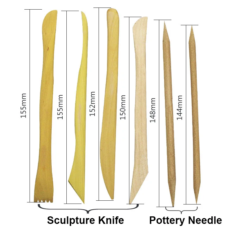 Soft Clay Sculpture Tools Kit 14pcs Carved Sludge Tools Carving Knife Ultra Light Clay Pottery Set