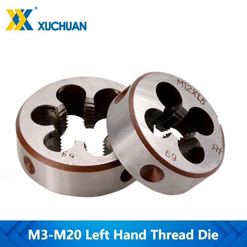 Troquel métrico de rosca para máquina de zurdos, M3, M6, M8, M10, M12, M14, M16, M18, M20, 1 ud.