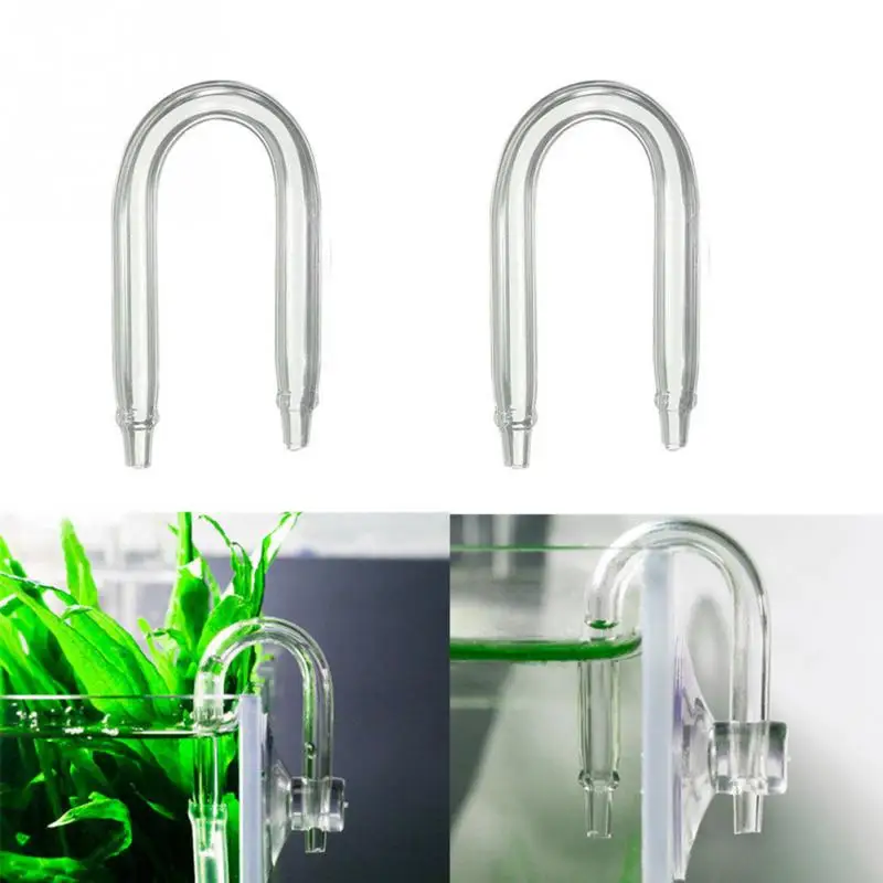 New U Shaped Glass Tube Bend for Aquarium Co2 System Diffuser Fish Tank Water Pump Airline Tube Connector