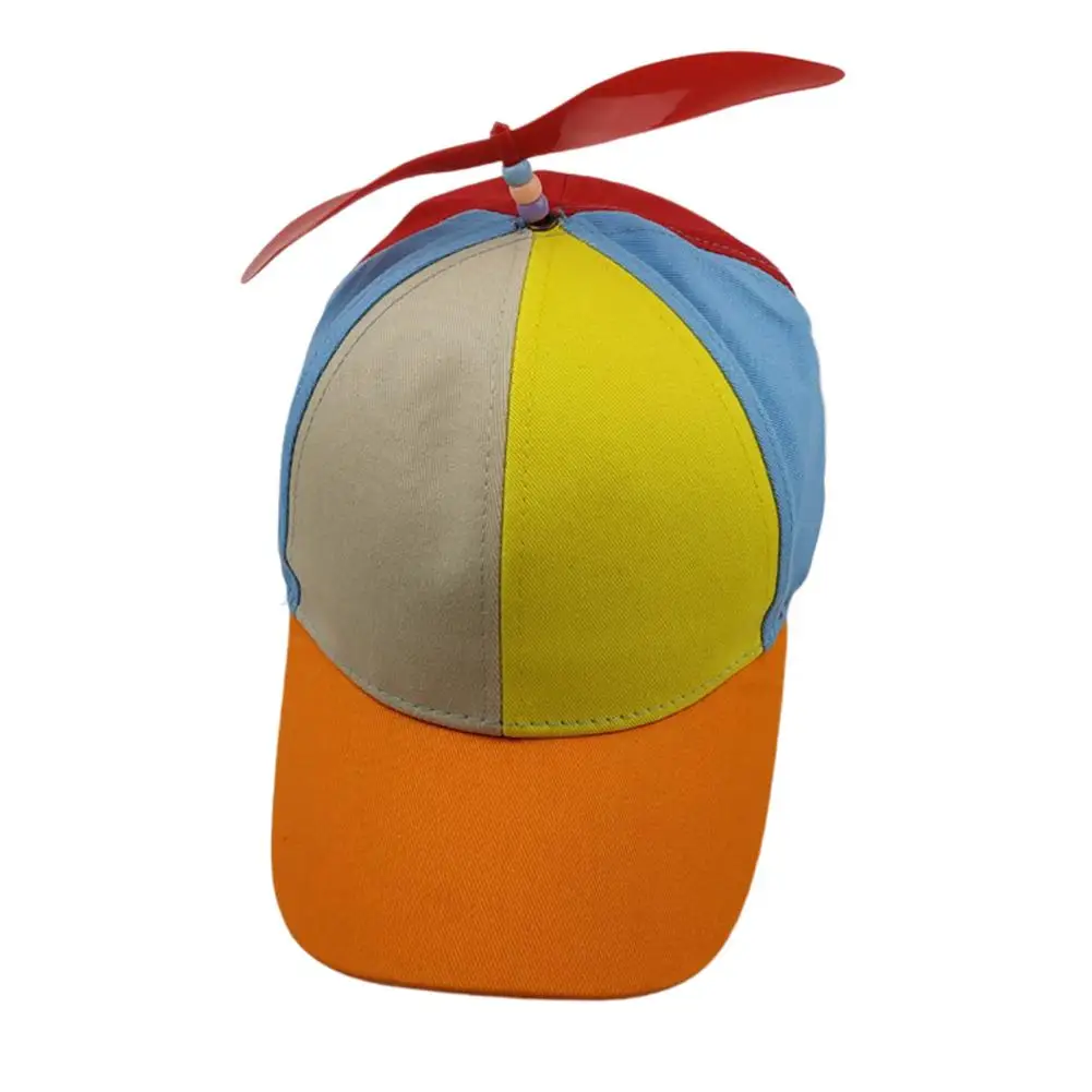 Chapeau de Clown en hélicoptère avec hélice, chapeau avec hélice détachable pour enfants adultes, tour de tête 53 - 57cm