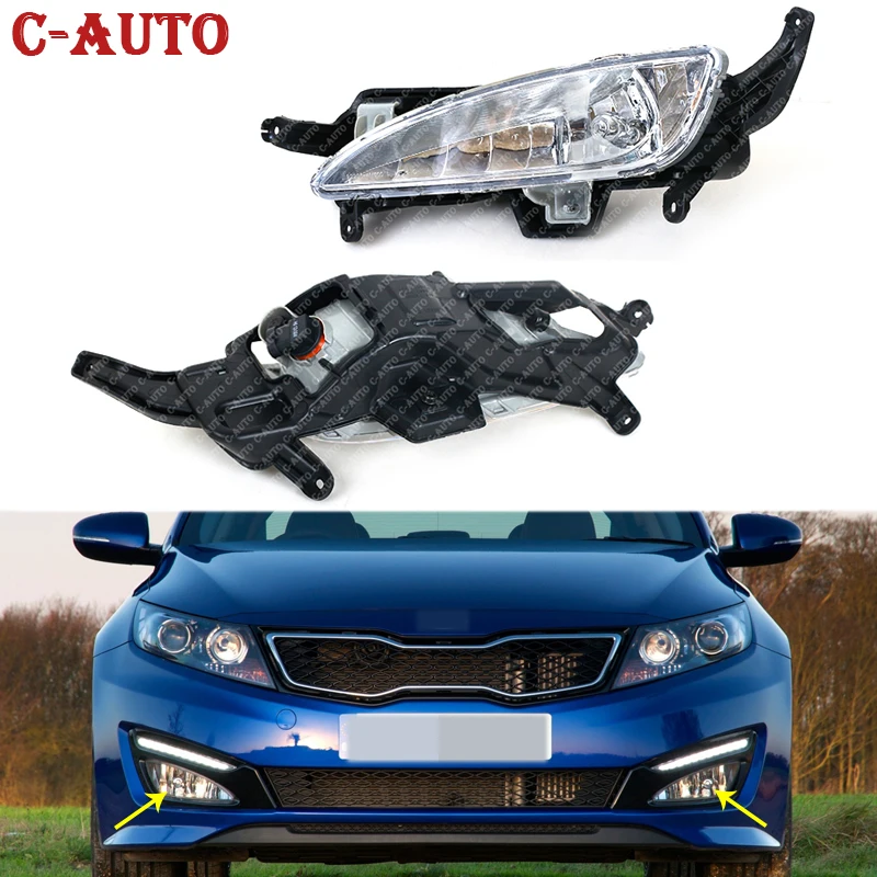 Car Front bumper Fog light Fog lamp Driver light DRL For KIA K5 Optima 2010 2011 2012 2013 92201-4M000 / 92202-4M000 car-styling