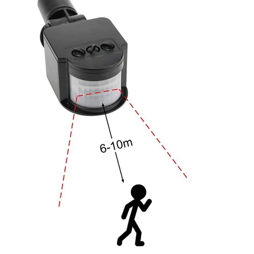 Imagen 2 del producto Sensor de movimiento automático infrarrojo PIR, 220V, 220V, interruptor de luz para exteriores, Sensor de movimiento de luz LED