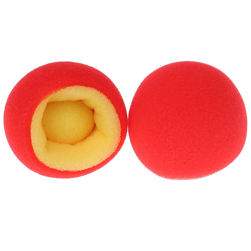 2 Pcs/ Set Color Change Sponge Ball Magic Tricks Fun Super Soft Sponges Changing Ball Square Close Up Magic Stage Magic Props