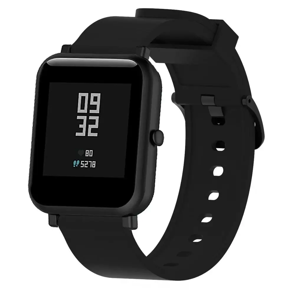 For Haylou LS02 Strap Silicone Replacement Wristband Bracelet for Xiaomi Haylou LS02 Smart Watch Correa Belt for Amazfit GTS