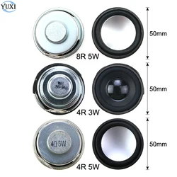 YuXi 1pcs 50mm 5cm Loudspeaker 8R 4R 5W 3W Magnetic Speaker 4 8 Ohm 3 5 Watt Horn