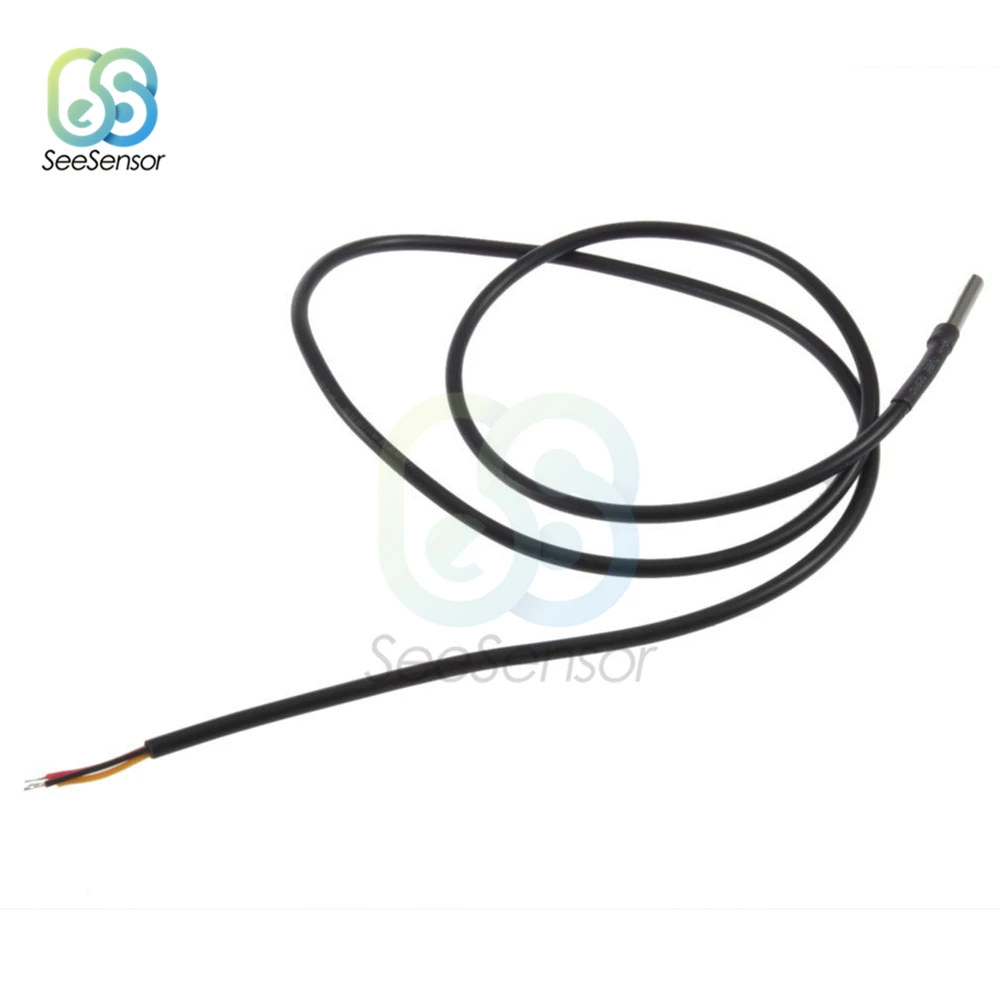 Arduino용 방수 디지털 온도 센서, 100cm, DS1820 스테인레스 스틸, DS18b20 온도 프로브
