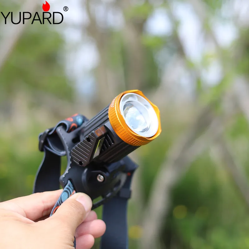 

3 Lamps Telescopic Zoomable Head Lamp USB 18650 Rechargeable Head Light T6 LED Headlamp 4 Modes Bicycle Frontale