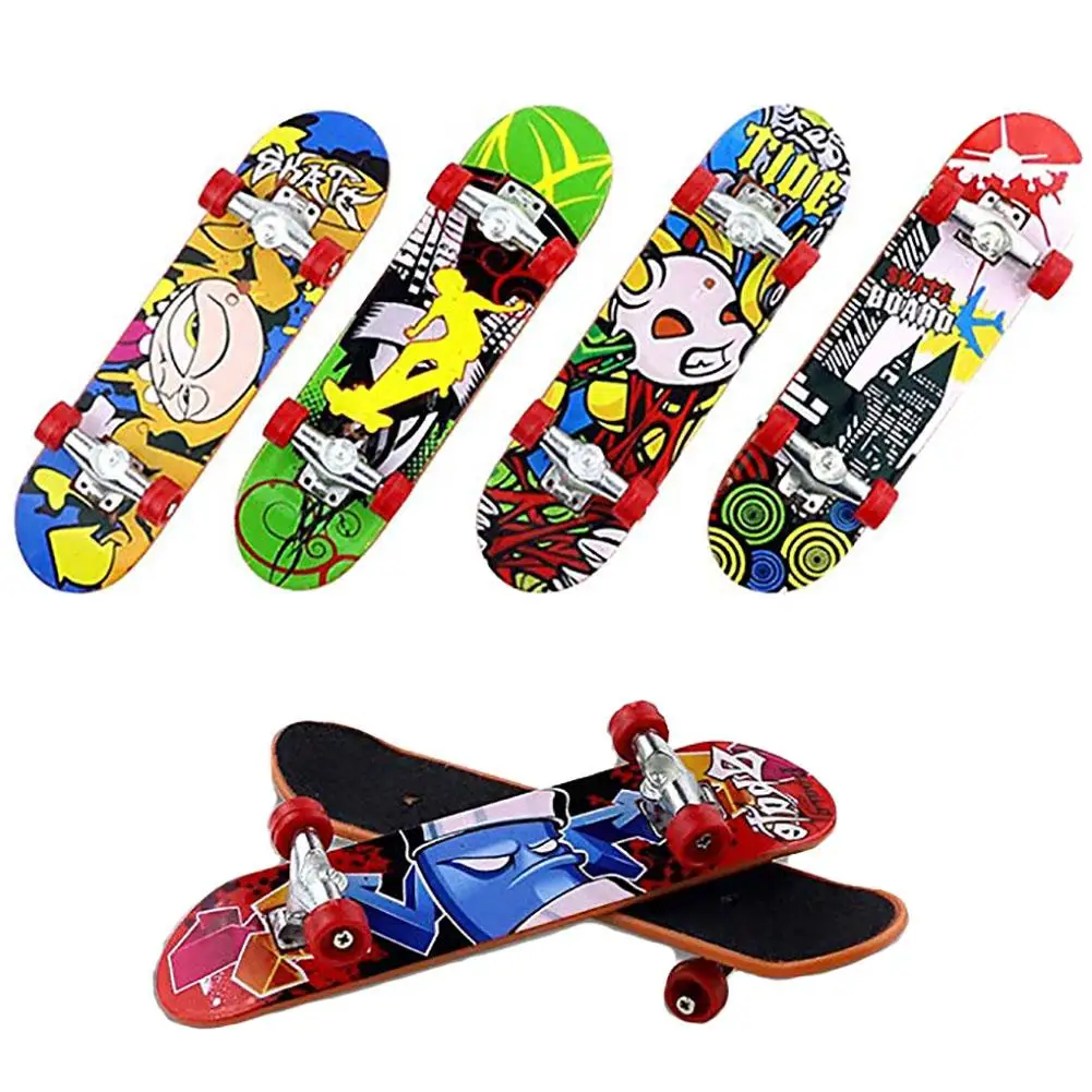 Innovative Printing Professional Alloy Stand FingerBoard Skateboard Mini Finger Boards Skate Truck Finger Skateboard For Kid Toy