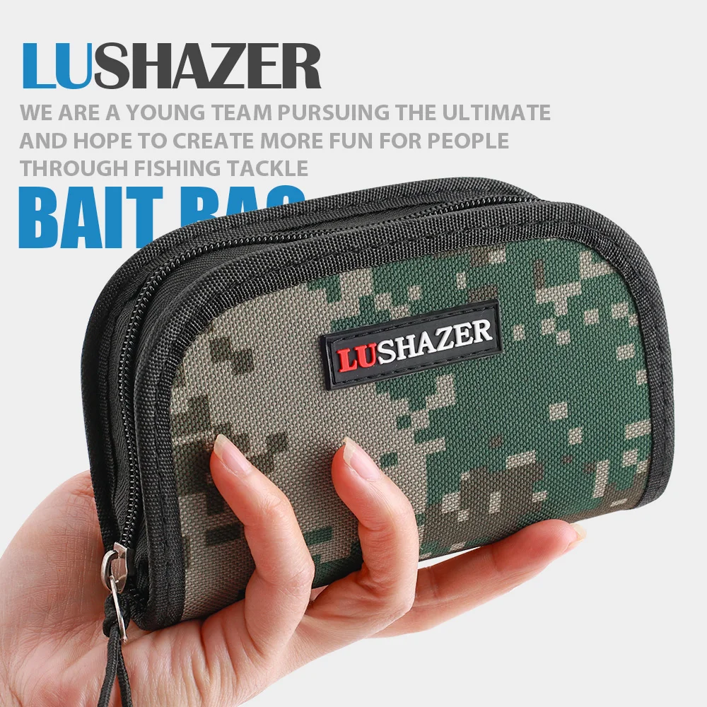 LUSHAZER fishing lure bag 15cm*10cm*4cm Hard bait fish bag Fishing Tackle Bag waterproof fly fishing bags for sports