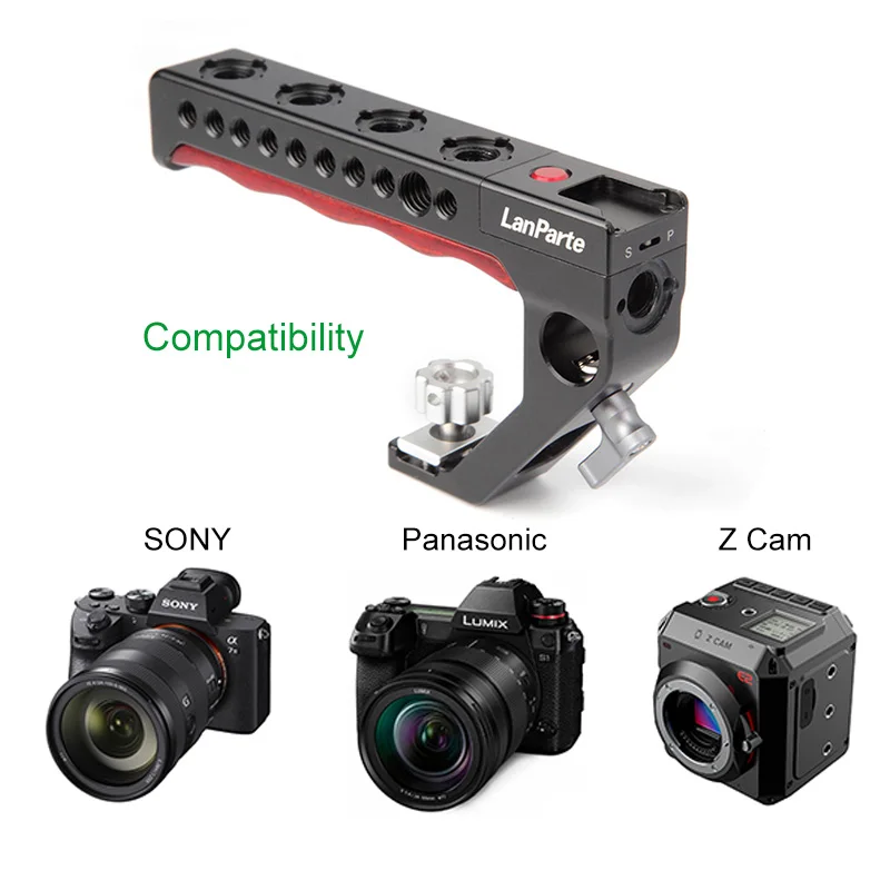 

Lanparte Top Handle REC Control with Arri Locator Z cam FS5 A7R4 GH5 for SONY Multi/ LANC / for Panasonic