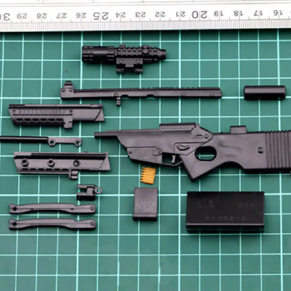 1/6 SL8 Toy Gun Model Assembly Puzzles Building Bricks Gun Soldier Weapon Action Figure