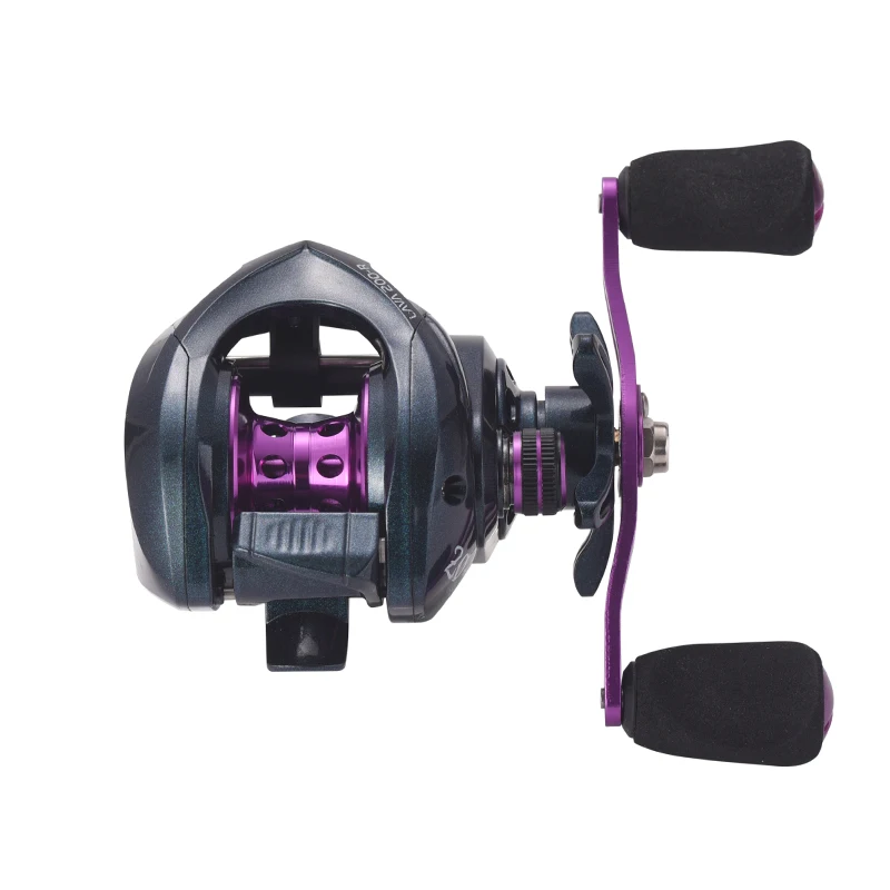 

Lizard-LAVA Lightweight Baitcasting Reel, 7.2 Ratio, 20 + 1 Bearing, two different spools can be selected, magnetic brake