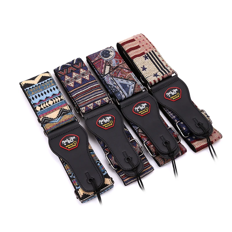 

Guitar Strap Widened Folk Style Guitar Strap Length Adjustment Bass Acoustic Electric Guitar Strap Accessories