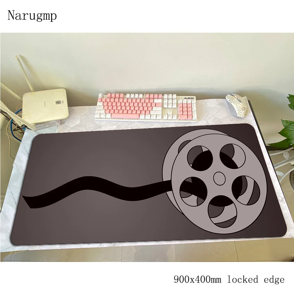 Movie Clapperboard mouse pad Adorable Computer mat 900x400x3mm gaming mousepad large best padmouse keyboard games pc gamer desk