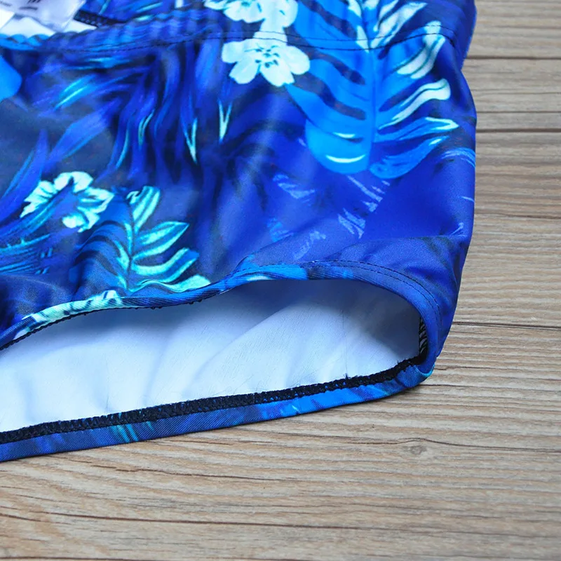 Sexy Men Swimwear Swimsuits Swimming Boxer Briefs Surf Board Shorts Trunks Bikini Leaf Gay Penis Pouch Bathing Suits Panties