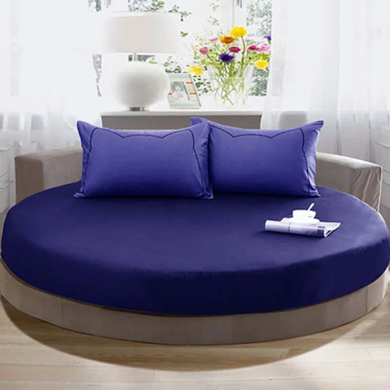 Candy Round Stretch Mattress Cover Fitted Sheet  Elastic Band Bedding Mattress Protector