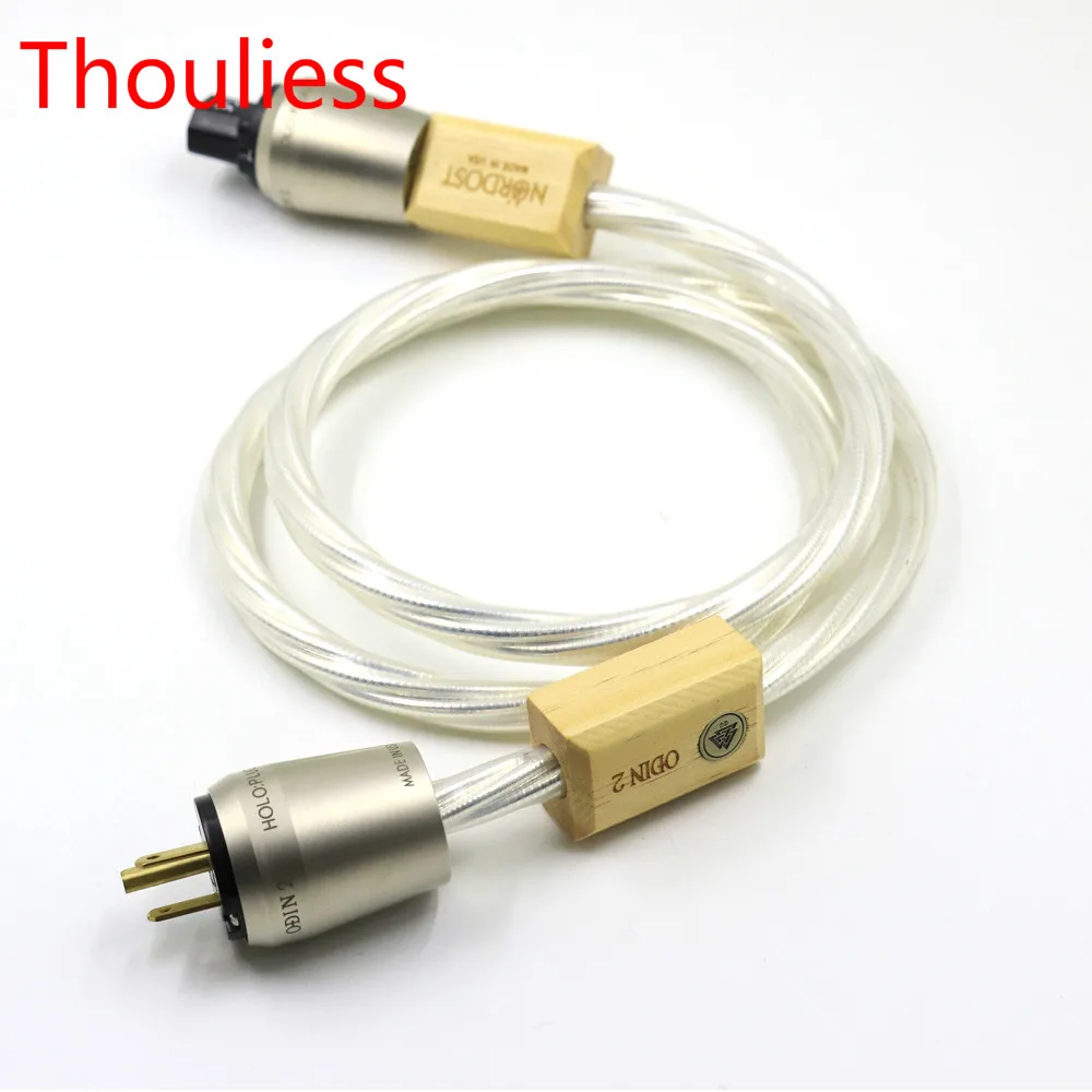 

Thouliess Norodst ODIN 2 Reference Schuko AC Power Cord Cable with Gold Plated EU US Plug Power Connection