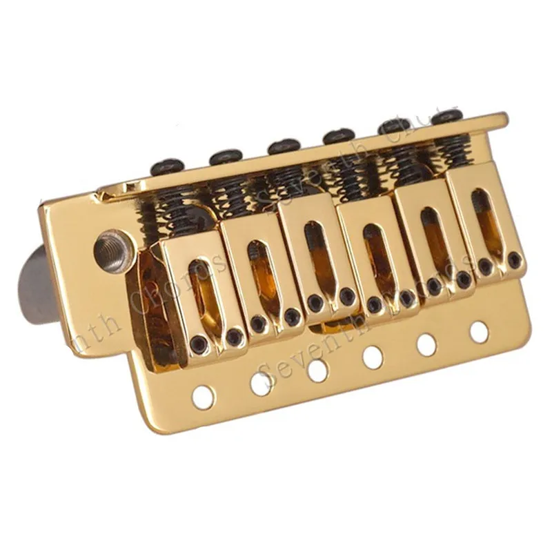 E-Gitarren-Brücke Golden 6 Saiten Gitarrenzubehör Teile Musikinstrumente – Detail 2