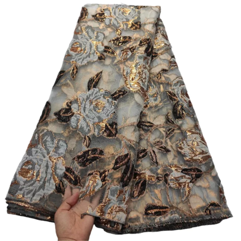 

High Quality African nigerian tulle Lace Fabric Swiss Organza Embroidery guipure lace fabric nigerian Party dress 5 yard