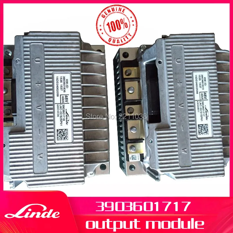 

Linde forklift genuine part 3903601717 output module assy. LAC-22/61 SP01 used on 115 electric reach truck R10C R12C R14 R16 R20