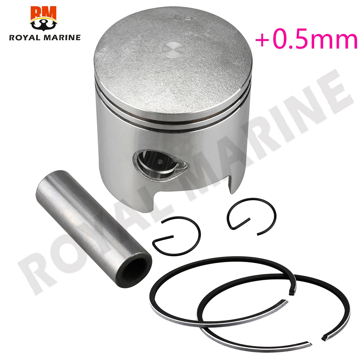 

346-00004-1 piston kit +0.5mm For TOHATSU Outboard 25/30 HP Piston Kit - 0.50 with Piston Ring 346-00004 68.5MM