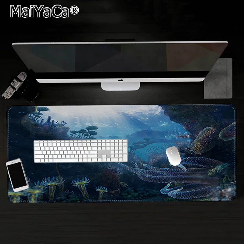 MaiYaCa New Designs Subnautica Durable Rubber Mouse Mat Pad Rubber PC Computer Gaming mousepad