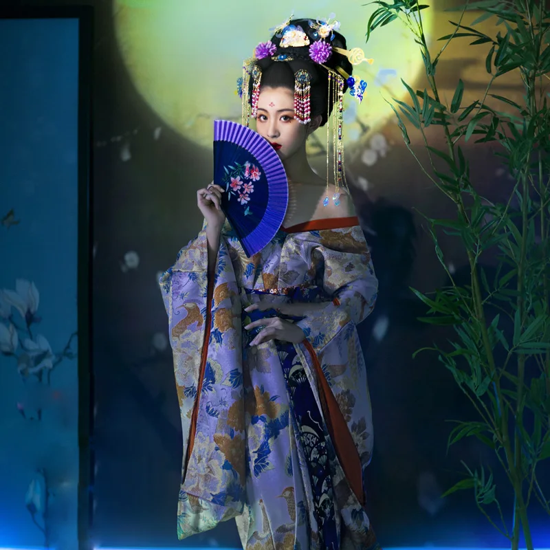 WYJN 4 Sakura Japanese Style Kimono Geisha Top 1 Beauty Thematic Photography Costume Stage Performance Cosplay Female Hanfu