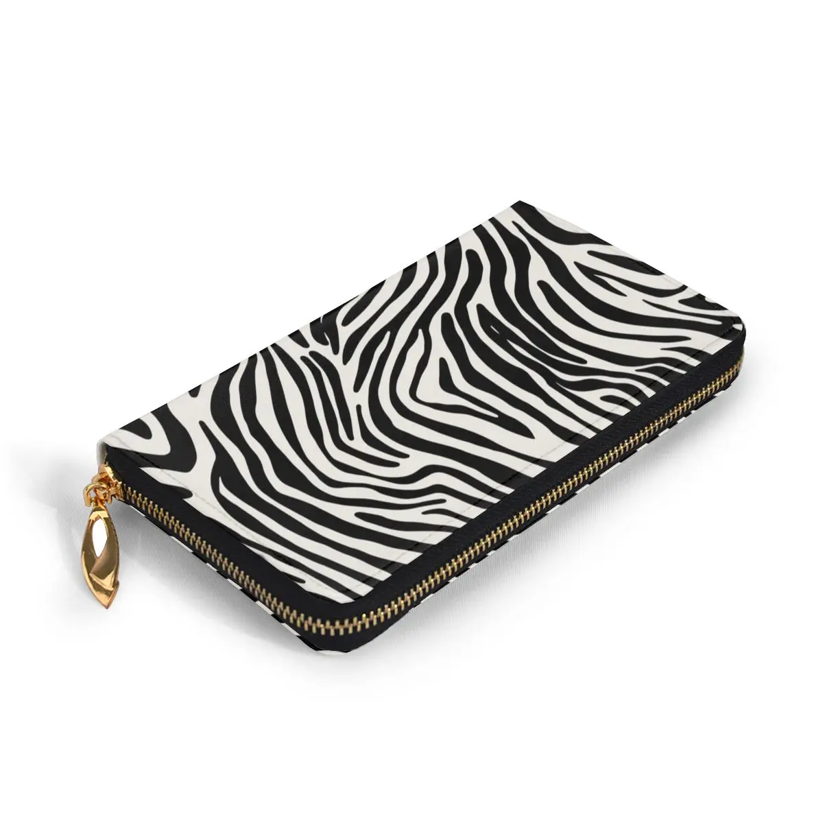 Women Wallets Genuine Leather Card Wallets Zebra Pattern Leather Luxury Clutch Bag Womens High Quality Girls Coin Purses