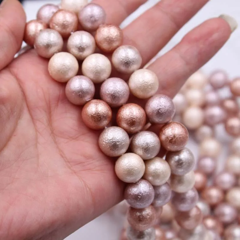 Imitation Japanese Cotton Pearl Beads, Straight Hole Grain, Shell Pearls, DIY Jewelry Accessories