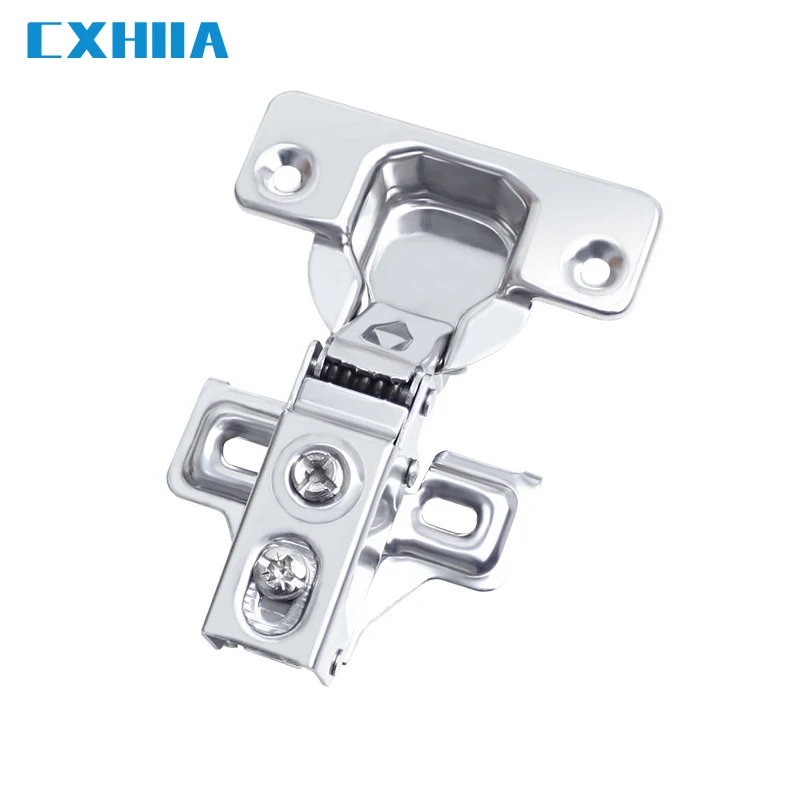 CXHIIA American Short Arm Hinge Narrow Side Panel Special Hydraulic Stainless Steel Hinge, Wardrobe DoorShort Body Hinge