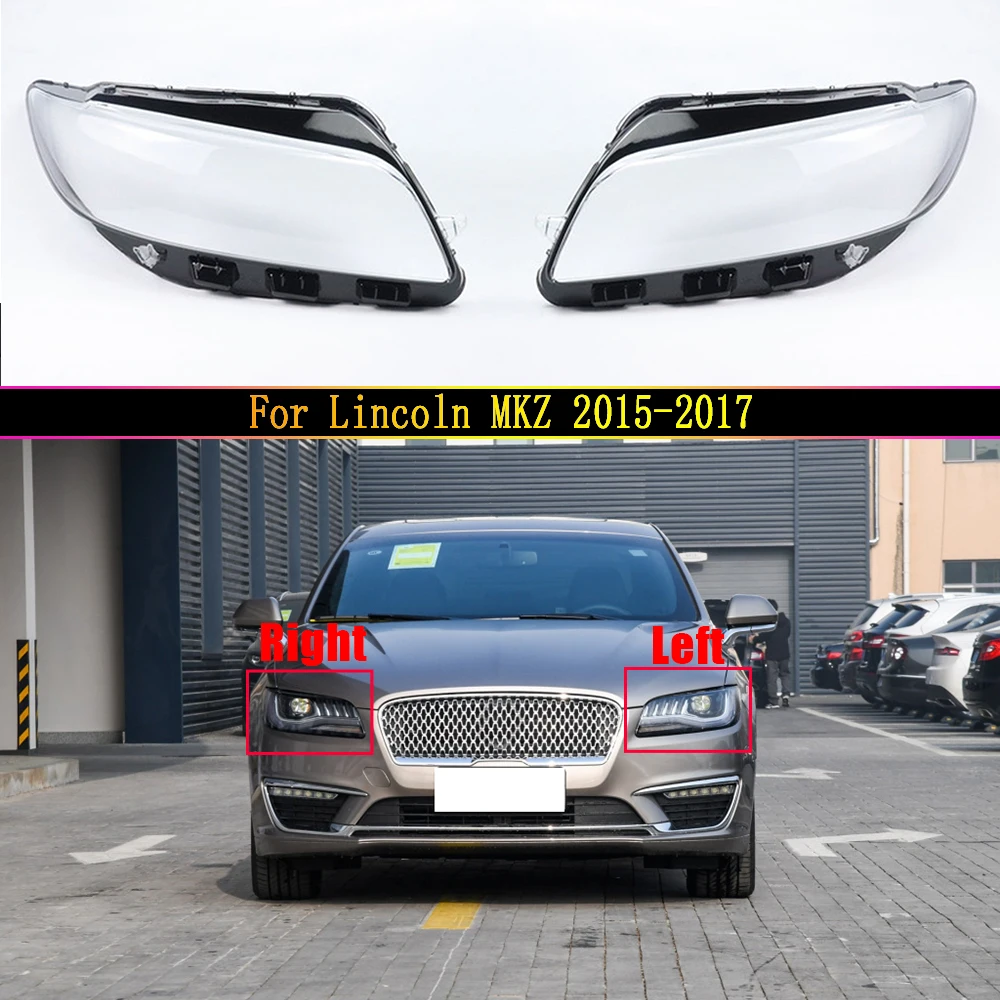 

For Lincoln MKZ 2015-2021 Headlamp Cover Transparent Headlight Shell Plexiglass Replace The Original Lampshade