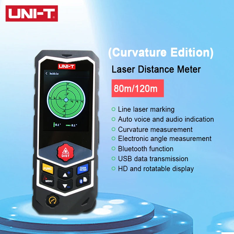 UNI-T LM80D PRO/LM120D PRO Digital Laser Distance Meter Laser Range Finder Curvature measurement EBTN screen Laser Rangefinder