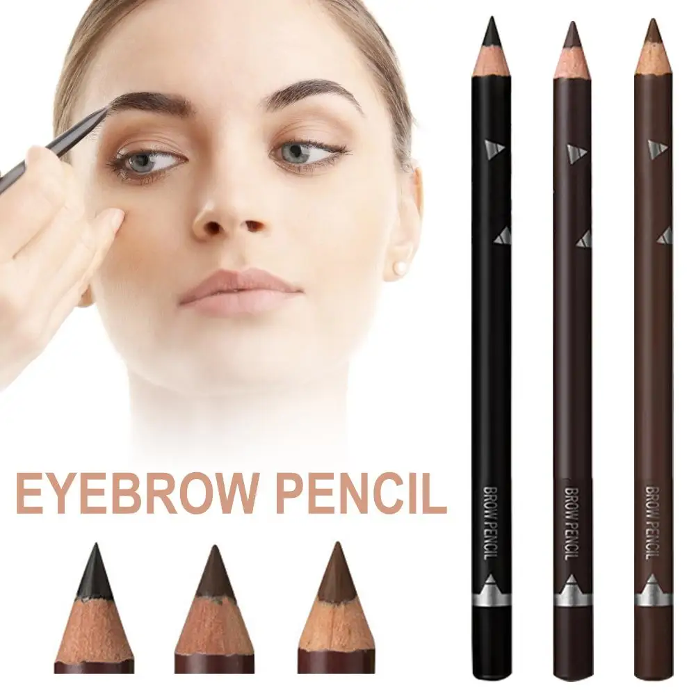 12 stücke Frauen Eyesbrow Enhancer Bleistift Kosmetik Lang Anhaltende Pigment Schwarz Braun Wasserdicht Augenbrauen Bleistift Schönheit Werkzeuge