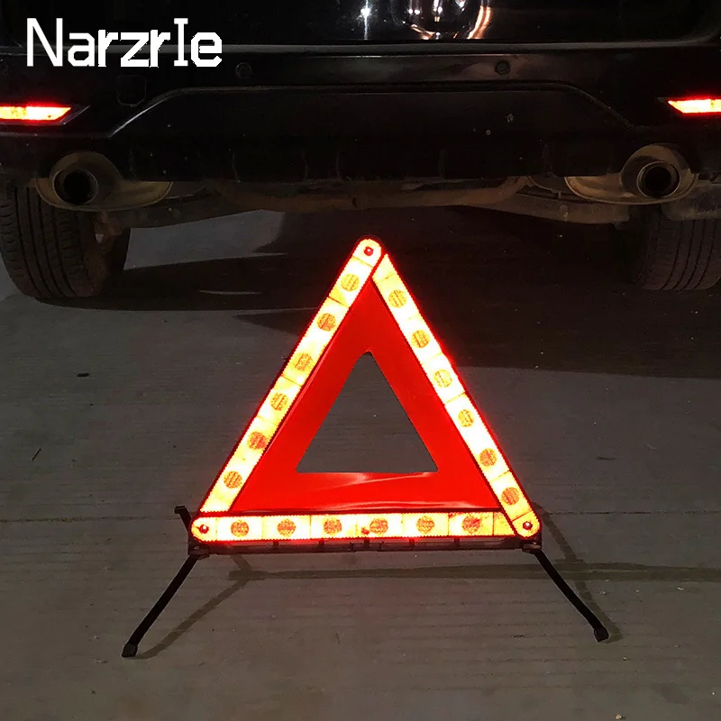 Safety Emergency Tripod Warning Sign For Car Reflective Parking Warning Stand Tripod Foldable Dangerous Failure Stop Sign