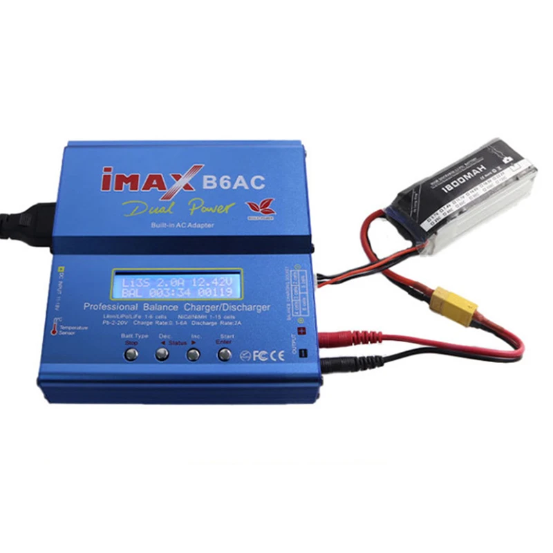 IMAX B6AC 80W Multifunction Intelligent Balance Charger Lithium battery / Ni-MH Battery Charge Used for Aircraft Car Ship Model