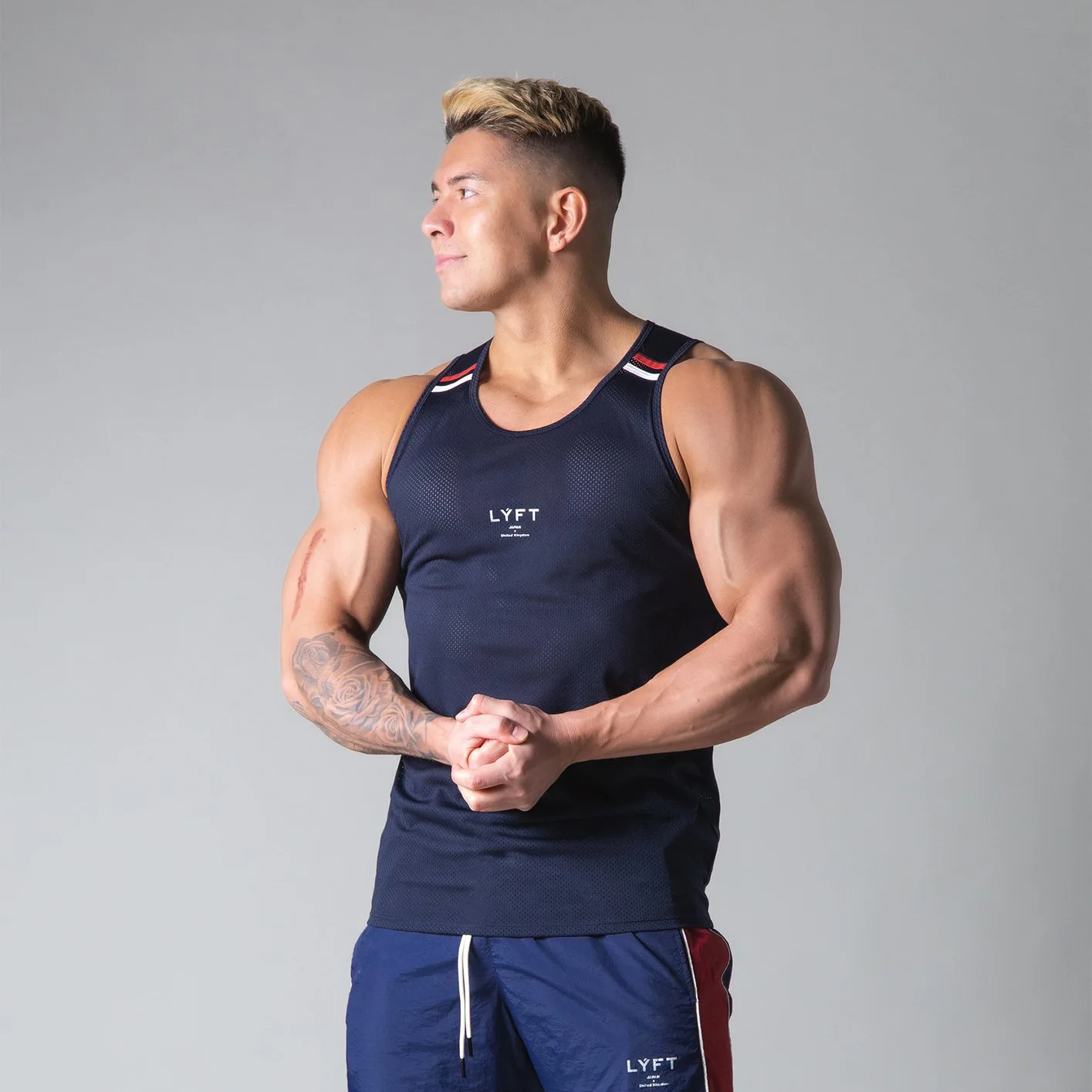 Männer Tank Top Mesh Atmungsaktive Workout Basketball EIN Hemd Bodybuilding Crop Top Singulett Männer Gym Kleidung – Detail 26