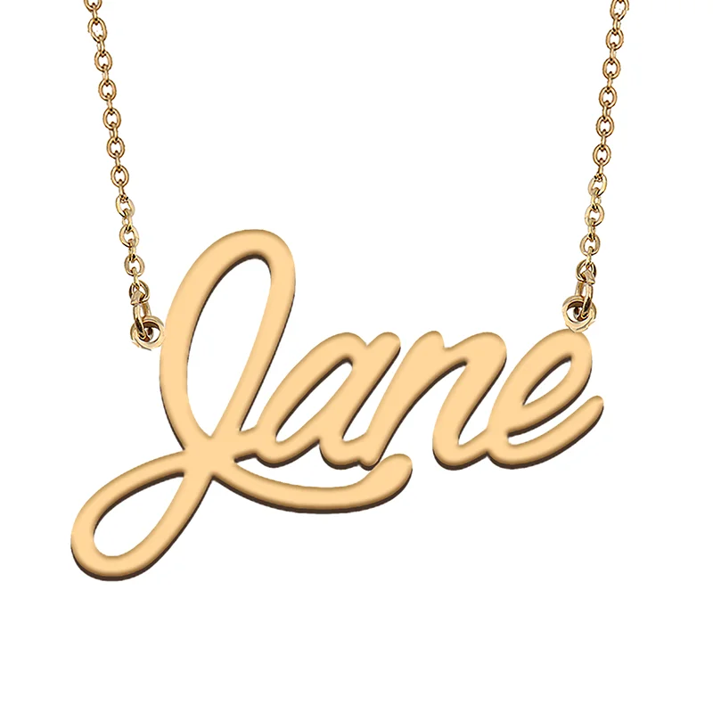 Jane ожерелье с именем под заказ